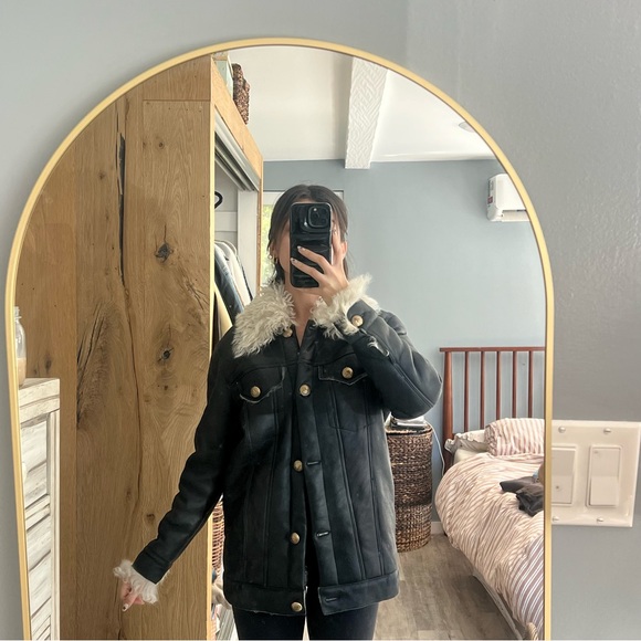 Zeynep Arcay Leather Jacket - Lamb Fur - Picture 3 of 9